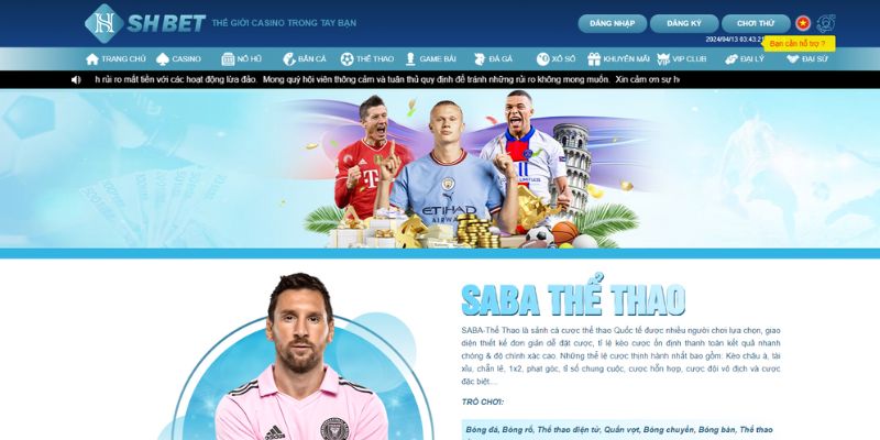 Thể thao SHBET - Nơi Tranh Tài Đặc Sắc Của Giới Cao Thủ Cá Cược 13 Thể thao SHBET chưa bao giờ vắng khách trong mọi thời điểm
